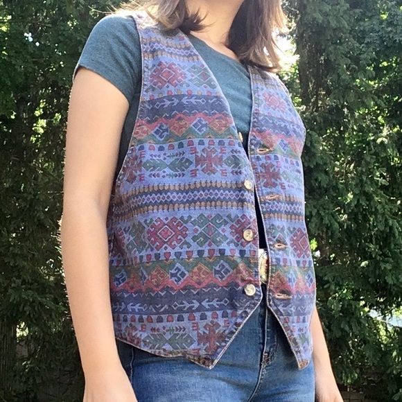 Vintage 80’s Vivaldi Jeanswear Denim Vest - Picture 7 of 7